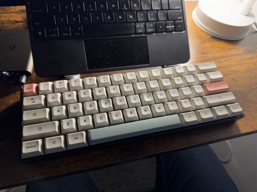 A small mechanical keyboard